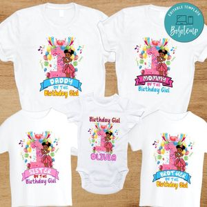 Gracie's Corner 1st Birthday Family Party PNG file template