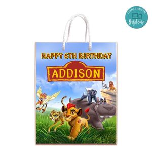 The Lion Guard Gift Bag Label Template Printable Instant Download