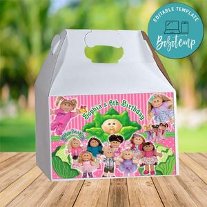 Cabbage Patch Gable Box Digital File Printable Instant Download