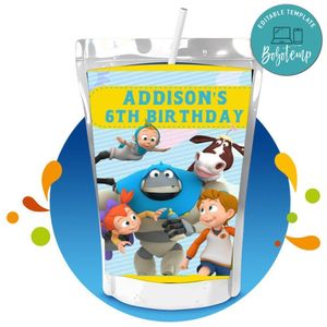 Arpo Capri Sun Birthday Labels Digital File Printable Instant Download
