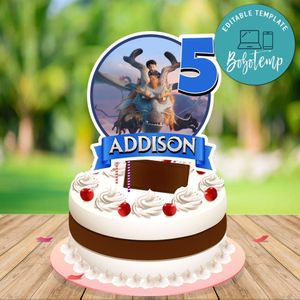 Dragonkeeper Cake Topper Template Printable Instant Download