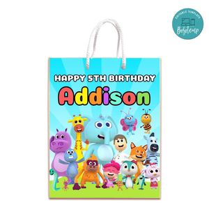 Reino Infantil Gift Bag Label Template Printable Instant Download