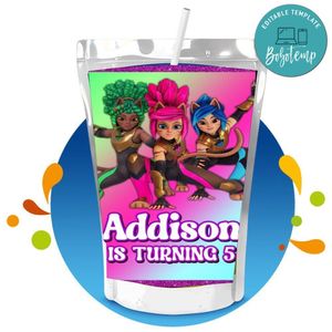 Kitti Katz Capri Sun Birthday Labels Digital File Printable Instant Download