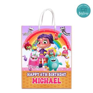 Abby Hatcher Gift Bag Label Template Printable Instant Download