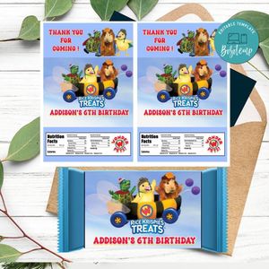 Wonder Pets Rice Krispies Treats Template Printable Instant Download