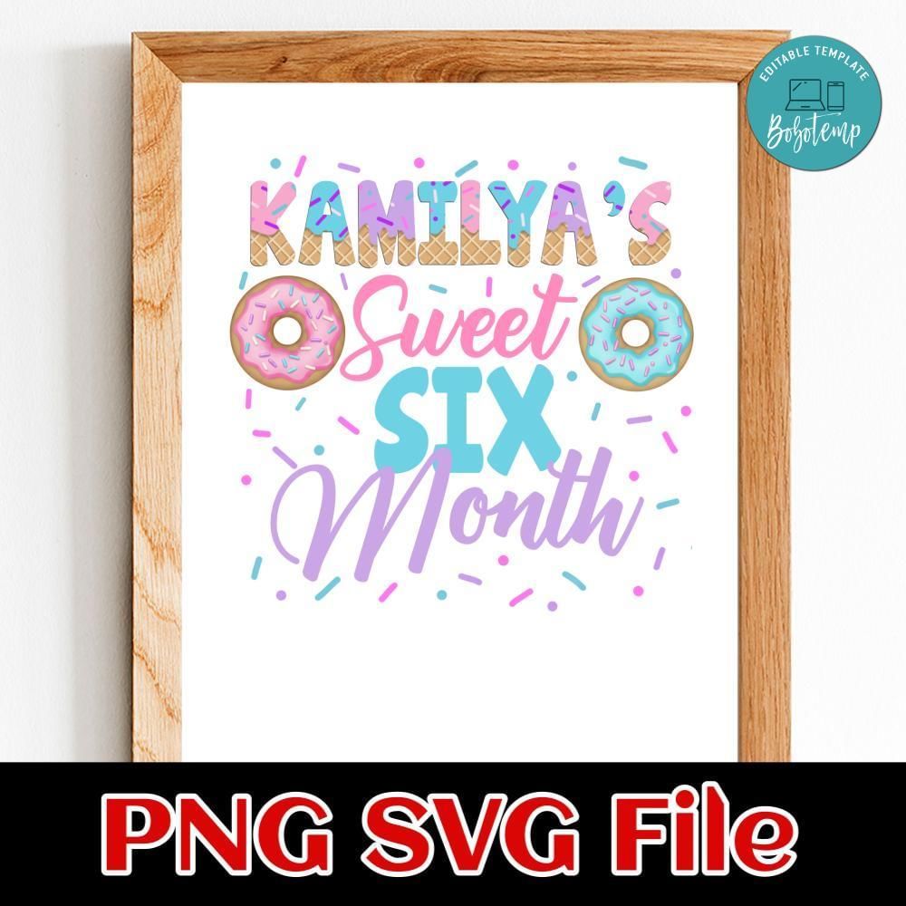 Donuts Birthday Customer request PNG file template