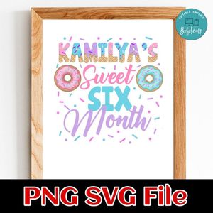 Donuts Birthday Customer request PNG file template