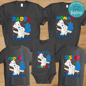 Pillsbury Dough Boy Family Birthday Party PNG file template