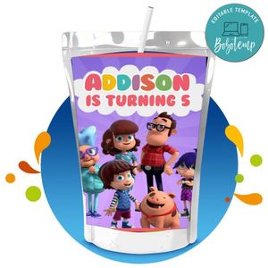 Kazoops Capri Sun Birthday Labels Digital File Printable Instant Download