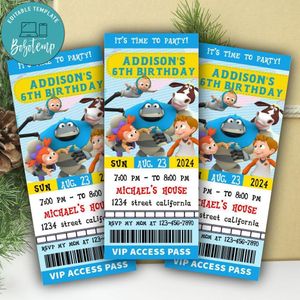 Arpo Ticket Invitation Customizable Template Instant Download