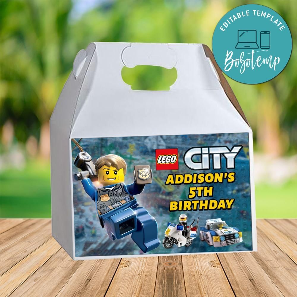 Lego City Gable Box Digital File Printable DIY Bobotemp