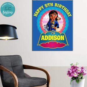 Mira Royal Detective Birthday Poster Digital File Printable Instant Download