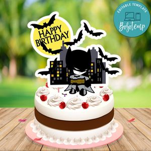 Batman Cake Topper Template Printable Instant Download