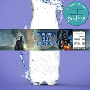 The Creator Bottle Label Birthday Water Bottle Label Template to Print at Home Instant Download