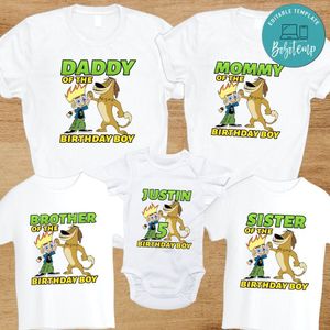 Johnny Test Birthday Family Trip Vacation PNG file template