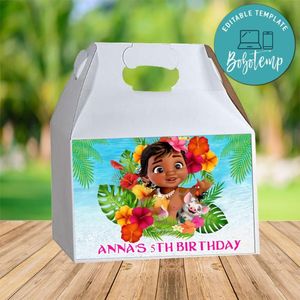 Baby Moana Gable Box Digital File Printable Instant Download