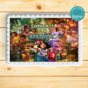 Encanto Sheet Cake Template Printable Instant Download