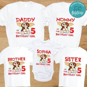Gremlins Gizmo Family Birthday T-Shirt