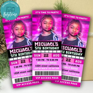 That Girl Lay Lay Ticket Invitation Customizable Template Instant Download