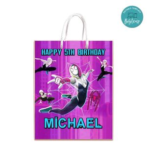 Gwen Gift Bag Label Template Printable Instant Download