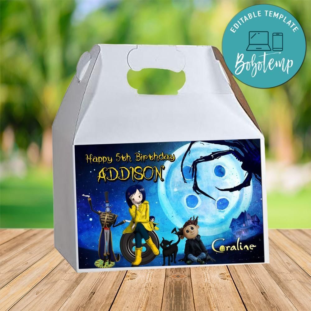 Coraline Gable Box Digital File Printable Instant Download