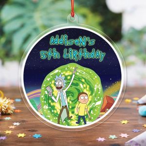 Rick And Morty Acrylic Ornament Birthday Gift
