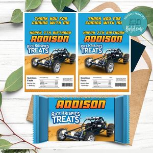 Sand rail Rice Krispies Treats Template Printable Instant Download