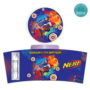 Nerf Cotton Candy Label Template To Print At Home Instant Download