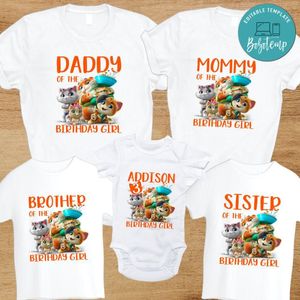 44 cats Family Birthday T-Shirt