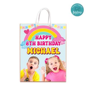 Diana And Roma Gift Bag Label Template Printable Instant Download