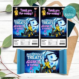 Coraline Rice Krispies Treats Template Printable Instant Download