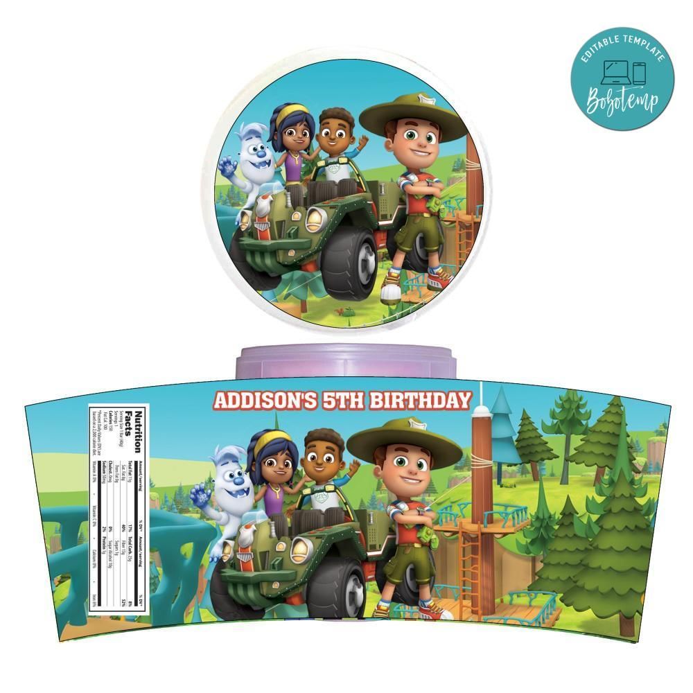 Ranger Rob Cotton Candy Label Template To Print At Home Instant Download