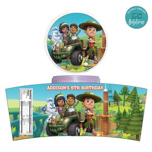 Ranger Rob Cotton Candy Label Template To Print At Home Instant Download