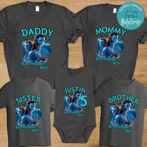 Avatar the way of water Family Birthday Vacation PNG file template