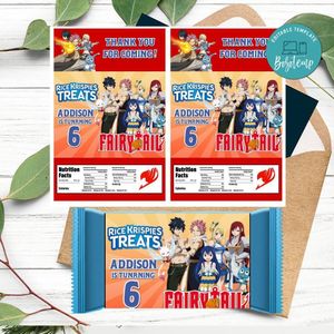 Fairy tail Rice Krispies Treats Template Printable Instant Download