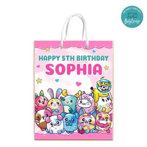 Pikmi Pop Gift Bag Label Template Printable Instant Download
