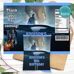 The Creator Birthday Party Chip Bag Digital File Printable Instant Download