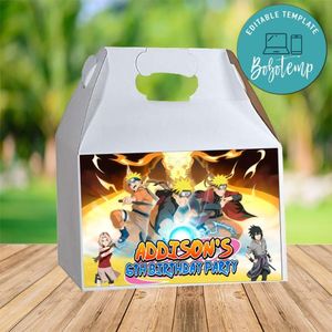 Naruto Shippuden Gable Box Digital File Printable Instant Download