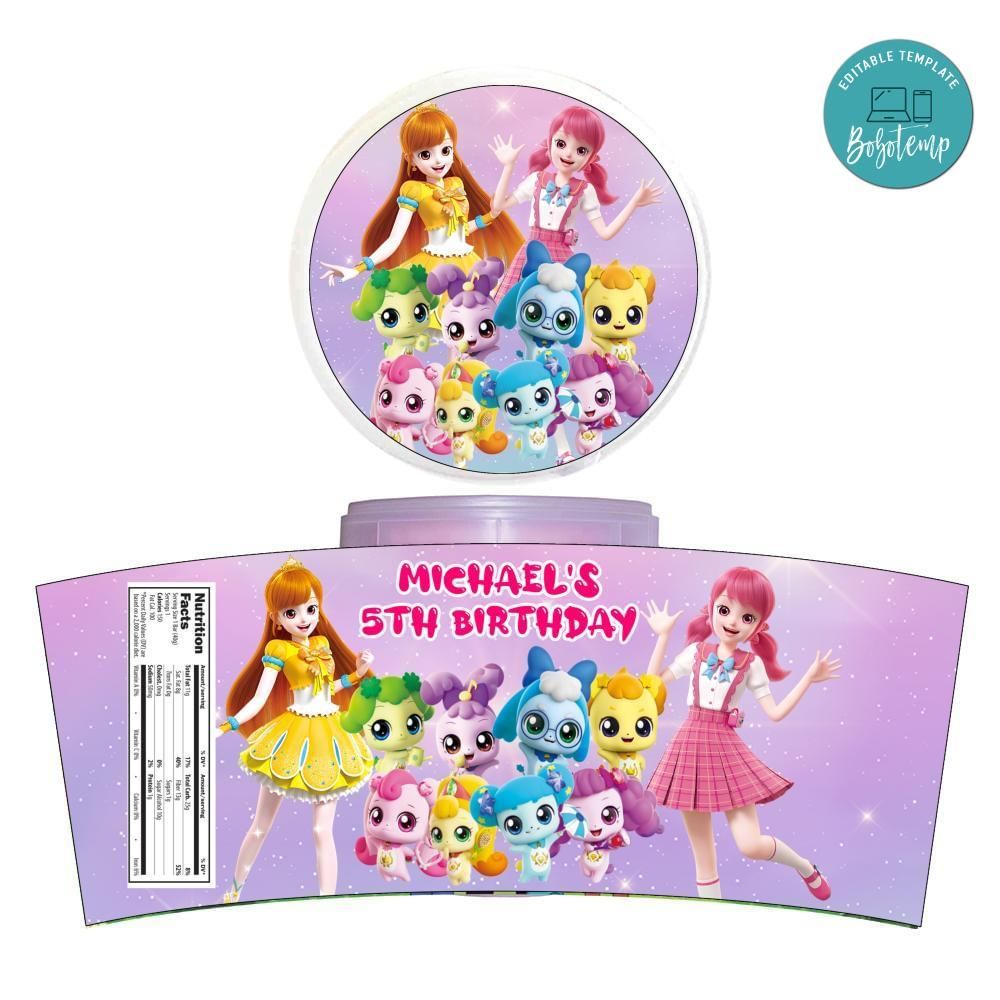 Catch Teenieping Cotton Candy Label Template To Print At Home Instant Download