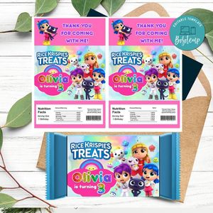 True and the Rainbow Kingdom Rice Krispies Treats Template Printable Instant Download