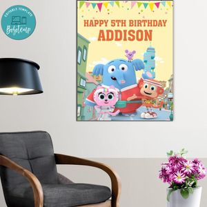 Chico Bon Bon Birthday Poster Digital File Printable Instant Download