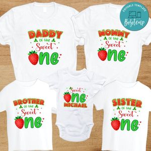 Strawberry Family Birthday Vacation PNG file template