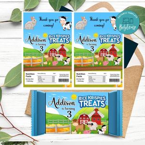 Barnyard Rice Krispies Treats Template Printable Instant Download