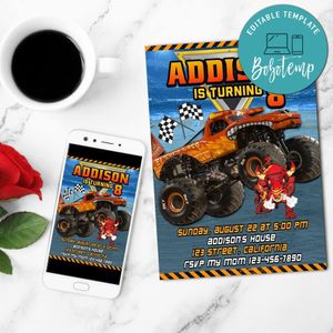 El Toro Loco Mobile Invite Customizable Template Instant Download