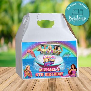 Barbie Dolphin Magic Gable Box Digital File Printable Instant Download