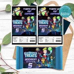 Final Space Rice Krispies Treats Template Printable Instant Download