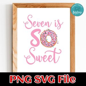 So Sweet Birthday PNG file template