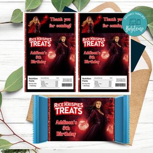 Wanda Maximoff Rice Krispies Treats Template Printable Instant Download