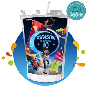 Over the moon Capri Sun Birthday Labels Digital File Printable Instant Download