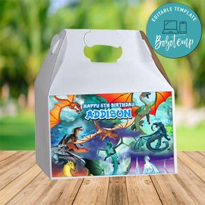 Wings Of Fire Gable Box Digital File Printable Instant Download